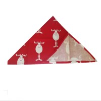 2020 European and American New Style Triangle PET Scarf  Christmas Red Dog Cat Cotton Saliva Towel