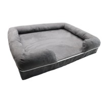 Grey Orthopedic dog bed Large Size Pet Dog Bed Luxury Lounge Sofa Removable Cover dog sofa bed