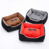 Luxury Large Pet Bed Custom Removable Pillow Modern Durable Foldable Sofa Dog Beds for Dogs Cats